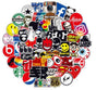 100pcs MultiColor Fashion Graffiti Stickers, Waterproof for Laptop Luggage Skate V1237-ZY-506-0024