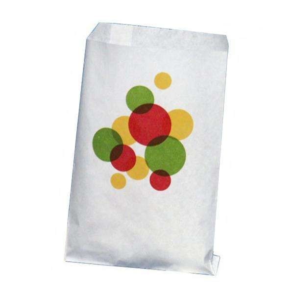 100-Pack White Retro Candy Bags V1237-ZY-506-0027