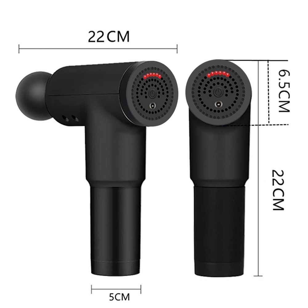 Wireless Massage Gun Black, Muscle Massager for Deep Tissue Relief V1237-ZY-506-0031