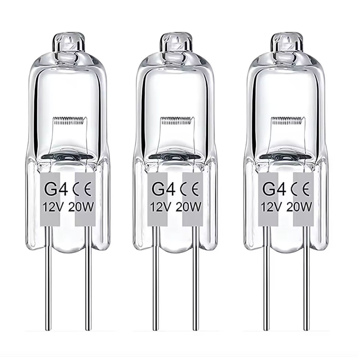 10-Pack G4 Halogen Bulbs 20W 12V, Warm White V1237-ZY-506-0033