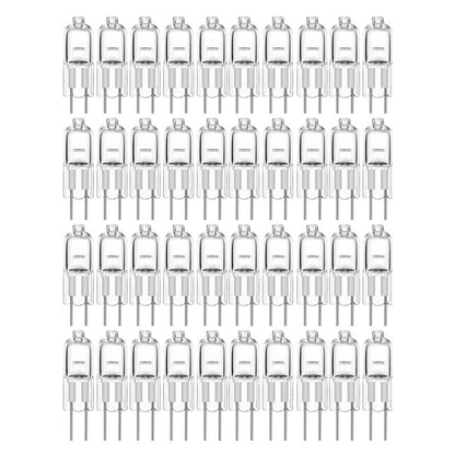 10-Pack G4 Halogen Bulbs 20W 12V, Warm White V1237-ZY-506-0033