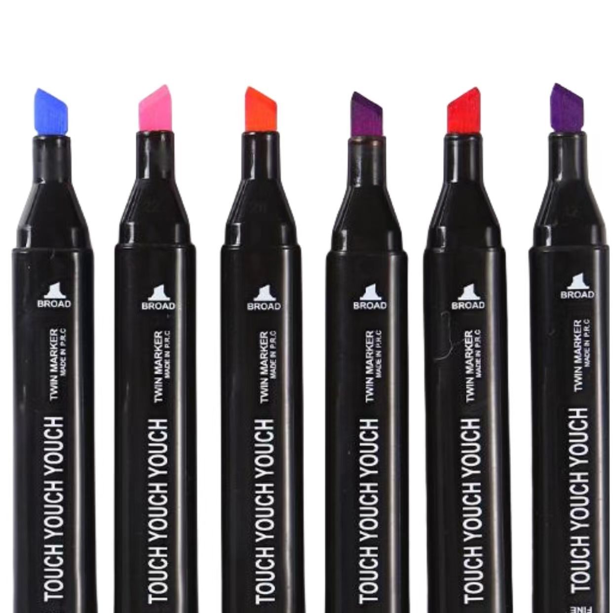 80-Pack Double-Sided MultiColor Marker Pens with Case V1237-ZY-506-0034