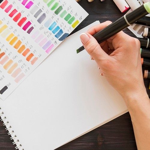 80-Pack Double-Sided MultiColor Marker Pens with Case V1237-ZY-506-0034