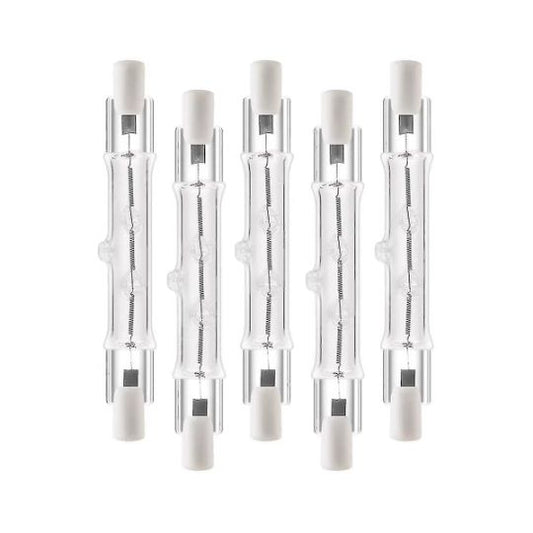 5-pack R7s Halogen Linear Light Bulbs 300W 230V, 118mm V1237-ZY-506-0035