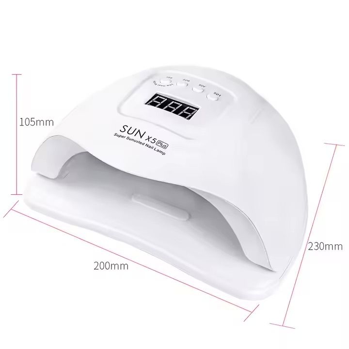 UV LED Nail Lamp 54W with 10s 30s 60s 99s Timer, White V1237-ZY-506-0036