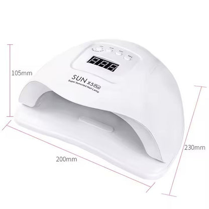 UV LED Nail Lamp 54W with 10s 30s 60s 99s Timer, White V1237-ZY-506-0036