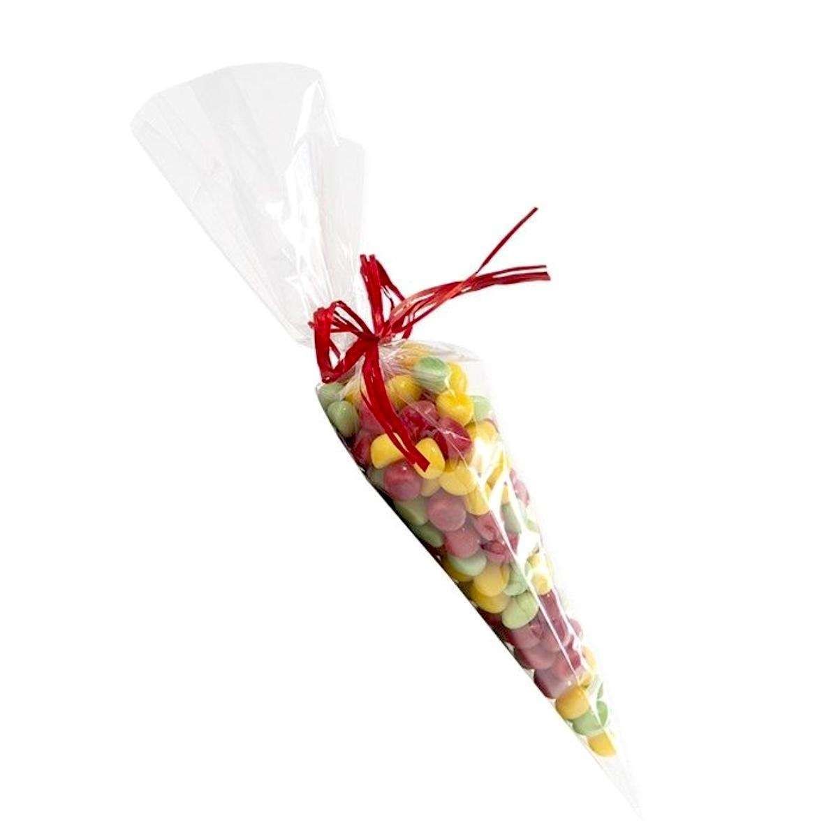 100-Pack Transparent Cellophane Cones and Bags V1237-ZY-506-0039