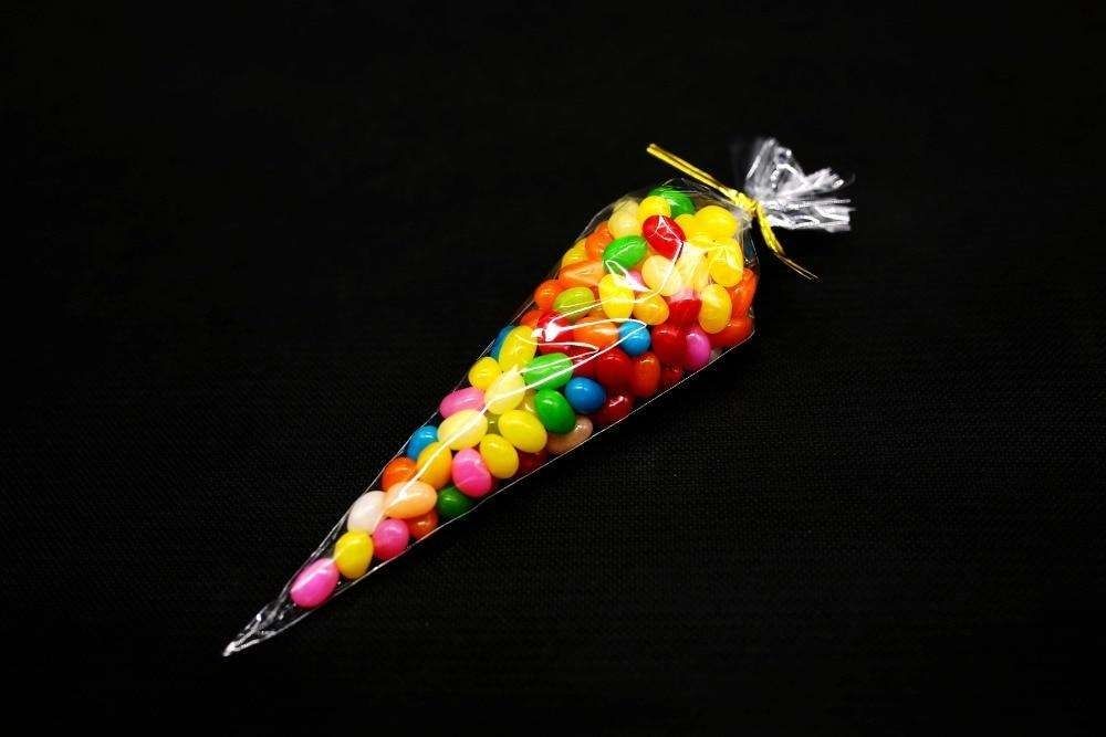 100-Pack Transparent Cellophane Cones and Bags V1237-ZY-506-0039