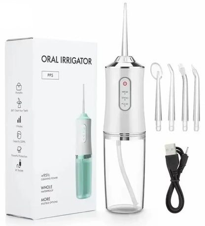Portable Water Flosser Dental Irrigator, White, Compatible with Oral-B V1237-ZY-506-0042