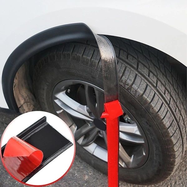 1.5m Universal Fender Flares Car Wheel Arch Mudguards, Black V1237-ZY-506-0050