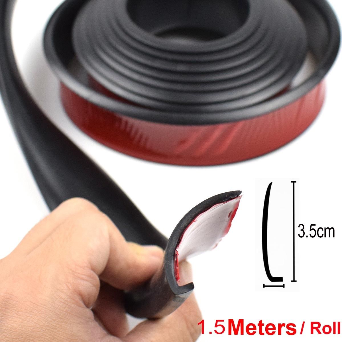 1.5m Universal Fender Flares Car Wheel Arch Mudguards, Black V1237-ZY-506-0050