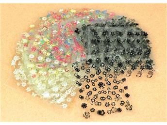 10 Sheets Self-Adhesive Nail Decorations Multi-Color V1237-ZY-506-0052