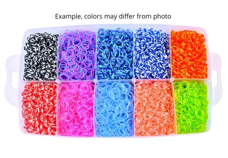 28,000 Pieces Super Large Loom Bands Kit with Accessories, Multi-Color V1237-ZY-506-0053