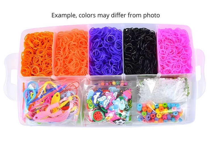 28,000 Pieces Super Large Loom Bands Kit with Accessories, Multi-Color V1237-ZY-506-0053