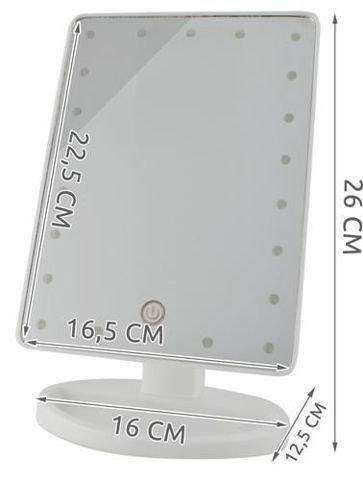 LED Makeup Mirror Adjustable with Lights, White V1237-ZY-506-0054