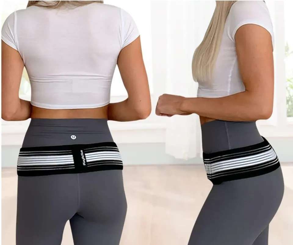 Hip Support Belt Adjustable Sciatica Relief, Black V1237-ZY-506-0057