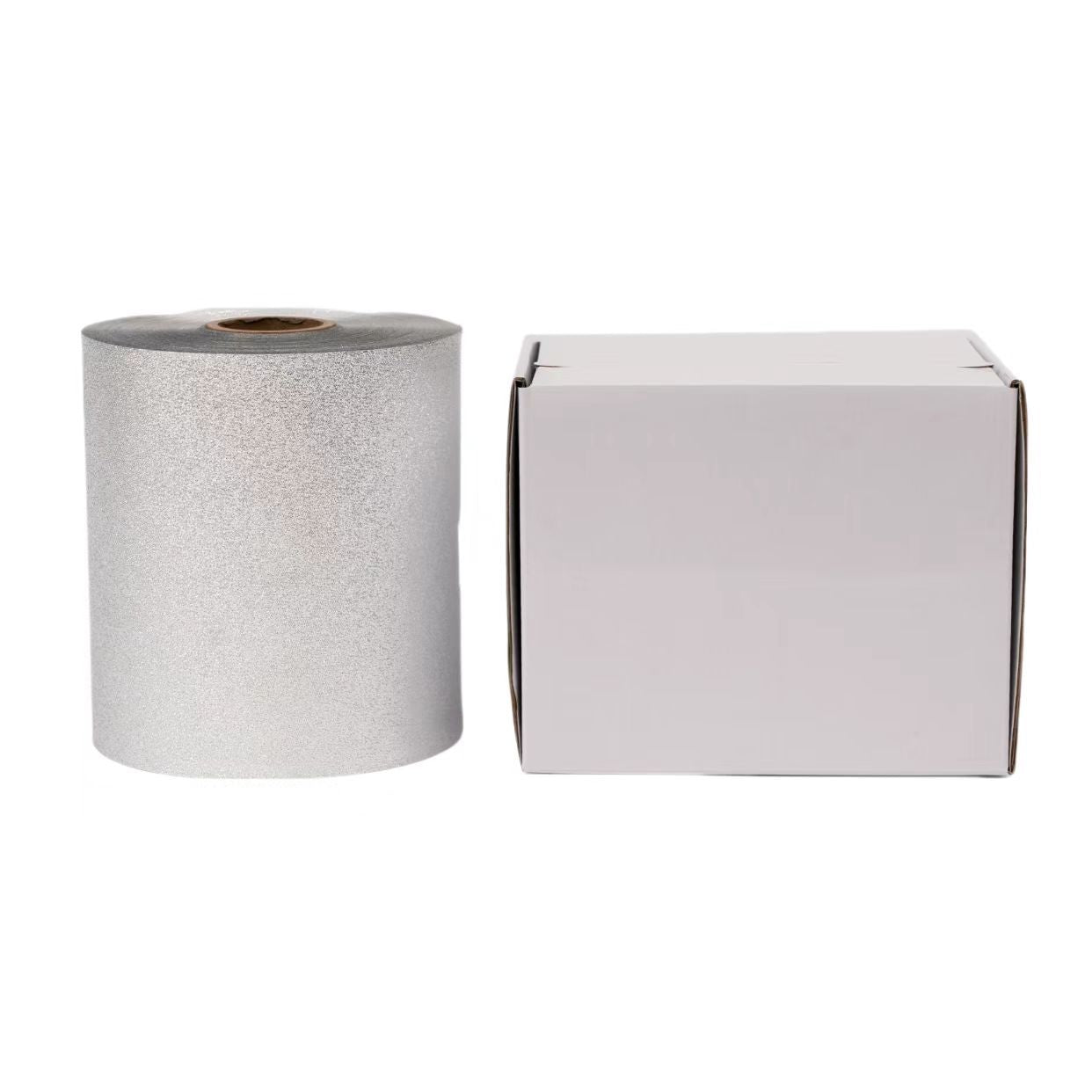 100m Hair Foil, Embossed Silver V1237-ZY-506-0060
