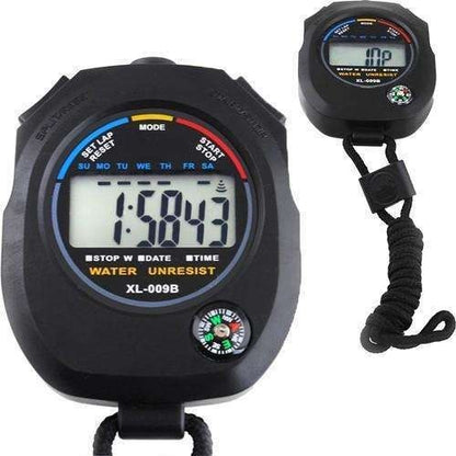 Digital Stopwatch Multifunctional with Built-in Compass, Black V1237-ZY-506-0062