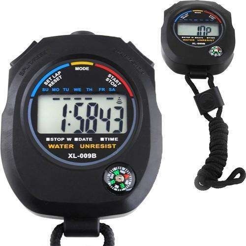 Digital Stopwatch Multifunctional with Built-in Compass, Black V1237-ZY-506-0062