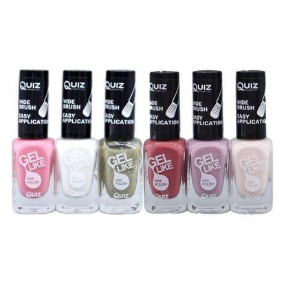 Nail kit with polish, rhinestones, and stickers, MultiColor decoration kit V1237-ZY-506-0065