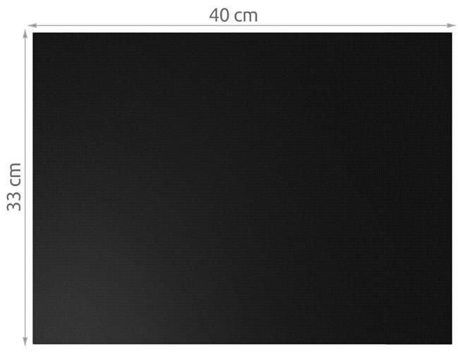 6-Pack Non Stick Grill Mat Oven Mat Baking Mat, 40x33cm, Black V1237-ZY-506-0072