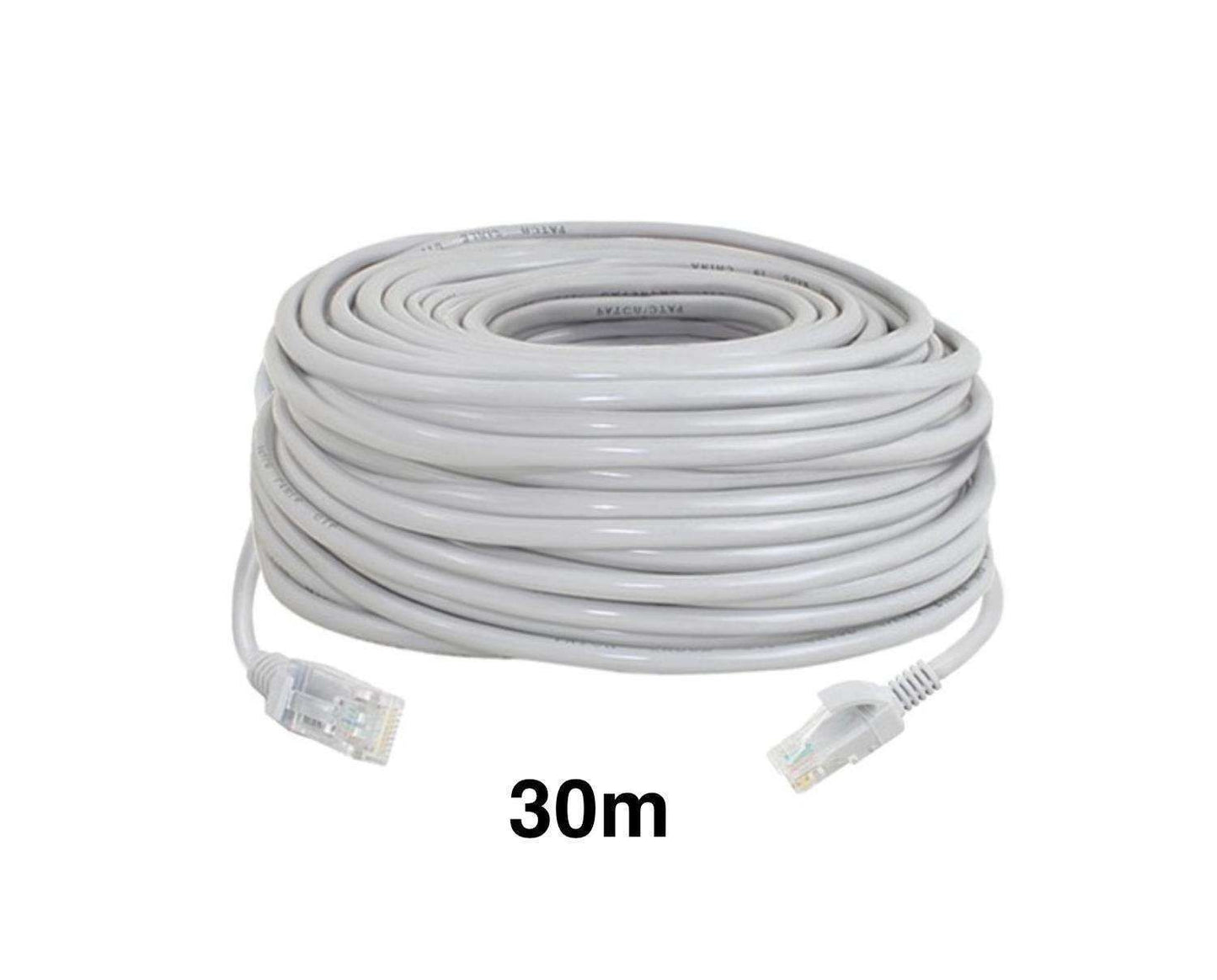 30m Cat5e Ethernet Cable, Grey V1237-ZY-506-0075