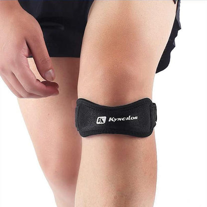 2-pack Black Knee Pads, Adjustable Knee Strap for Running, Compatible with Nike V1237-ZY-506-0078