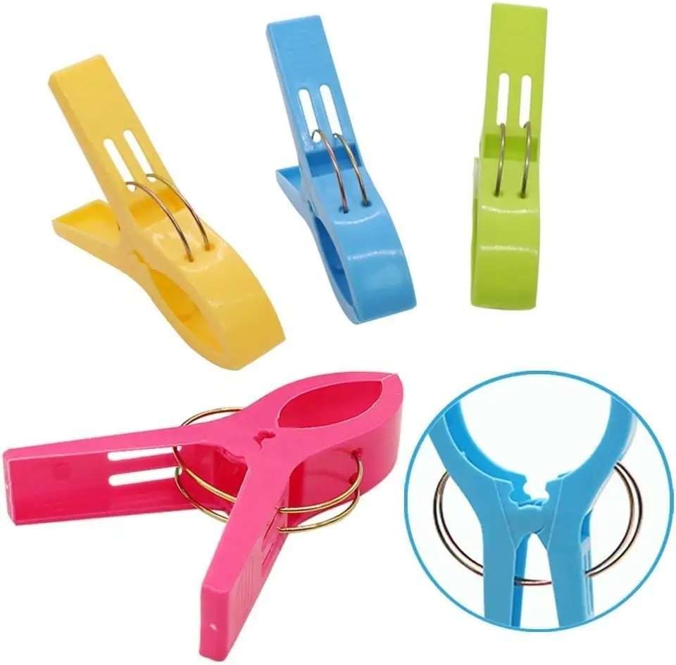 12 pcs Large Clothes Pegs, MultiColor, for Towel and Beach Towel V1237-ZY-506-0079