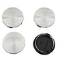 4-Pack Tesla Wheel Hub Caps, 56mm, Silver - Compatible with Tesla V1237-ZY-506-0081