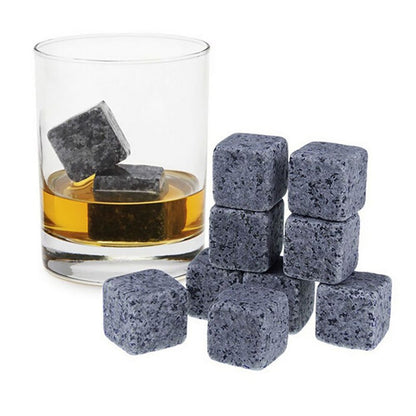 Whiskey Stones 9-pack, Grey Whiskey Ice Cubes V1237-ZY-506-0085