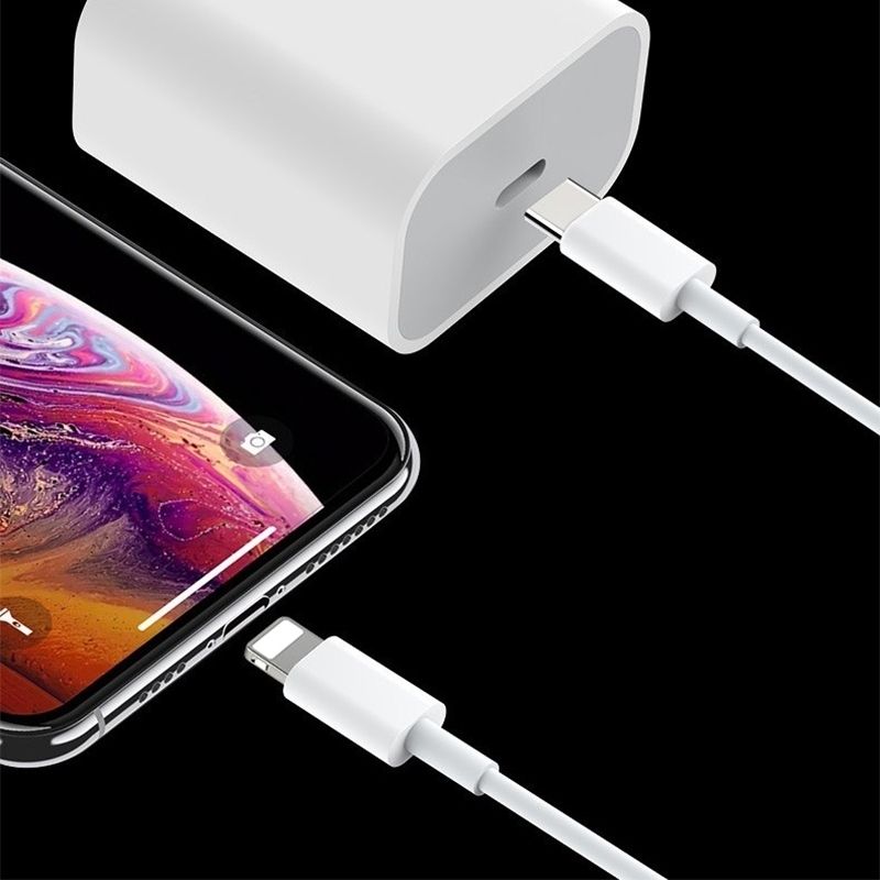 20W Fast Charger with 2m USB-C Cable, White, Compatible with iPhone V1237-ZY-506-0086