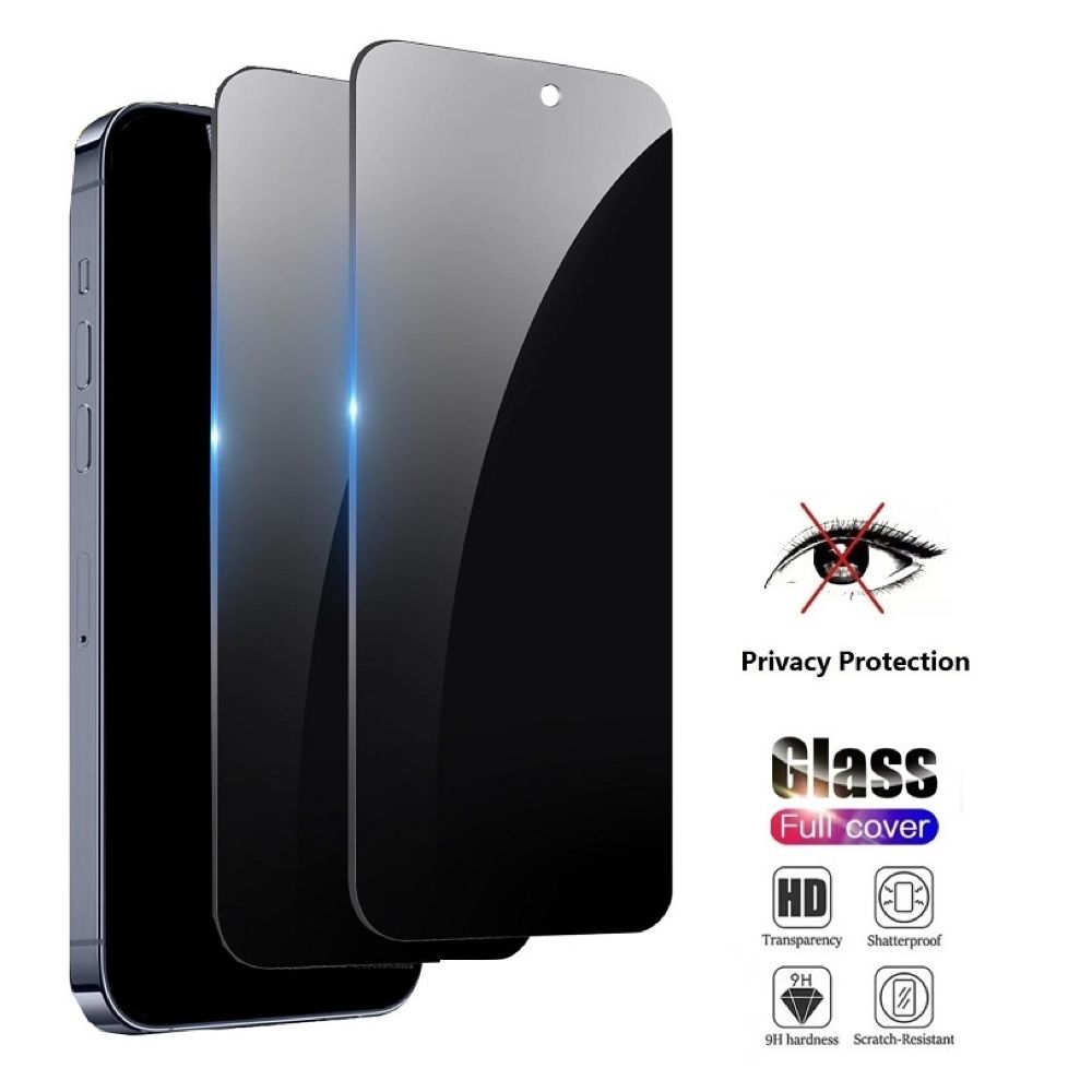 2pcs iPhone 15 Privacy Screen Protector, with Tempered Glass, Anti-Spy & Scratch Resistant, Compatible with V1237-ZY-506-0091