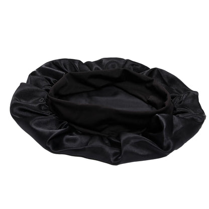Satin Sleep Cap Black, One Size V1237-ZY-506-0092