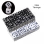 100-pack Black Dice, Six-sided for Party Games Puzzles V1237-ZY-506-0093