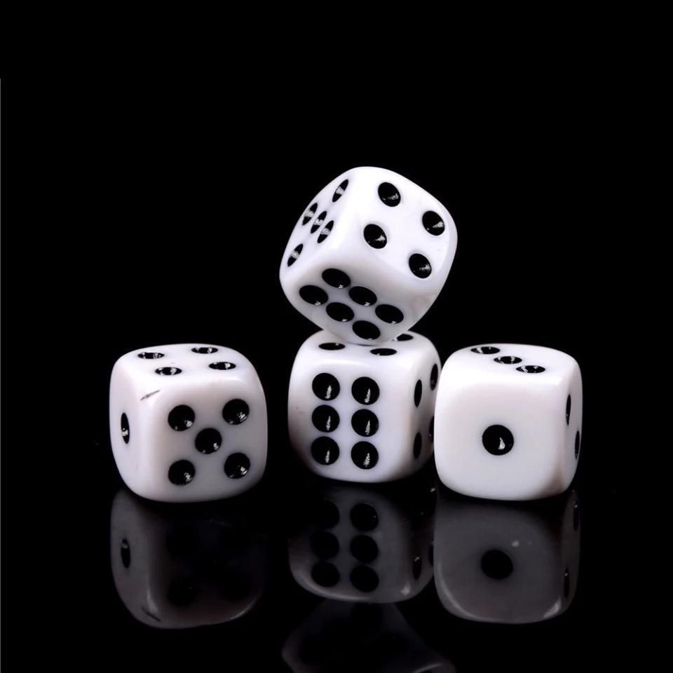 100-pack Black Dice, Six-sided for Party Games Puzzles V1237-ZY-506-0093