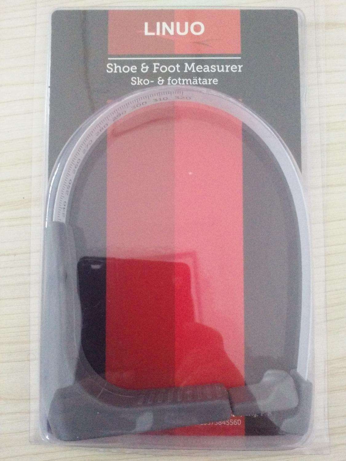 Shoe size measuring stick, foot measurer for shoes, grey V1237-ZY-506-0098