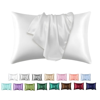 Satin pillowcase 2-pack, 50 x 66cm White V1237-ZY-506-0103