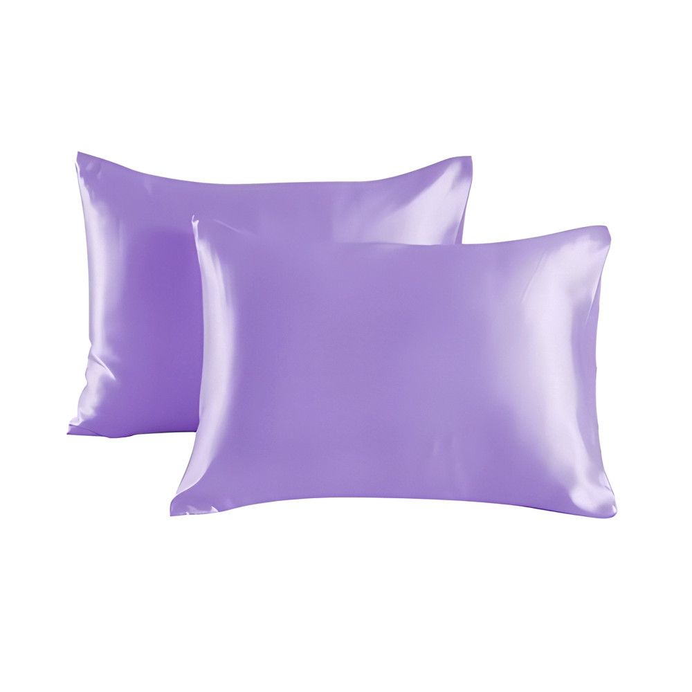 Satin pillowcase 2-pack Purple, 50 x 66cm V1237-ZY-506-0104