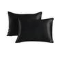 2-Pack Satin Pillowcase, 50 x 66cm, Black V1237-ZY-506-0105
