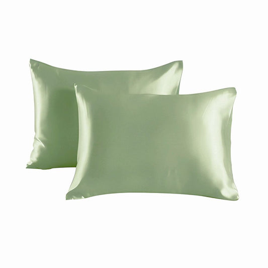 2-pack Satin Pillowcase, Light Green, 50 x 66cm V1237-ZY-506-0111