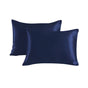 Satin pillowcase 2-pack, 50 x 66cm, dark blue V1237-ZY-506-0113