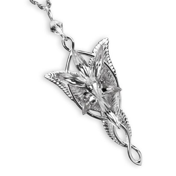 Evenstar Lord of the Rings Silver Plated Necklace, Arwen V1237-ZY-506-0115
