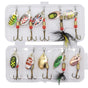 10 pcs MultiColor Fishing Lure Spinners, in Practical Box V1237-ZY-506-0117