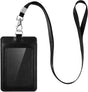 Elegant Black ID Card Holder and Name Badge V1237-ZY-506-0119
