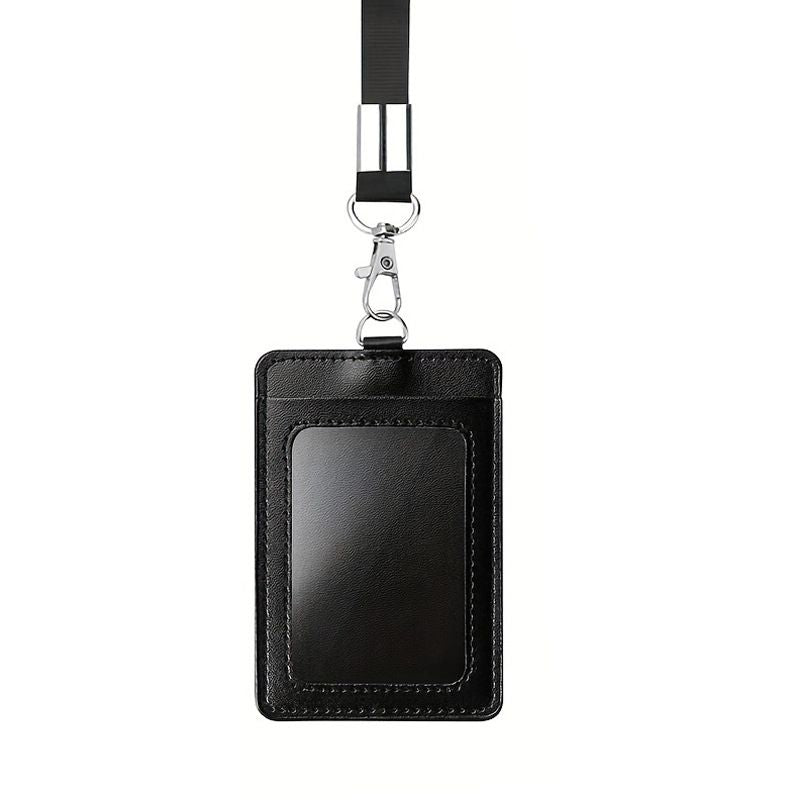 Elegant Black ID Card Holder and Name Badge V1237-ZY-506-0119