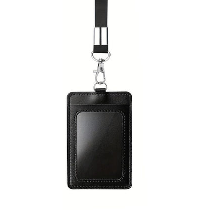 Elegant Black ID Card Holder and Name Badge V1237-ZY-506-0119