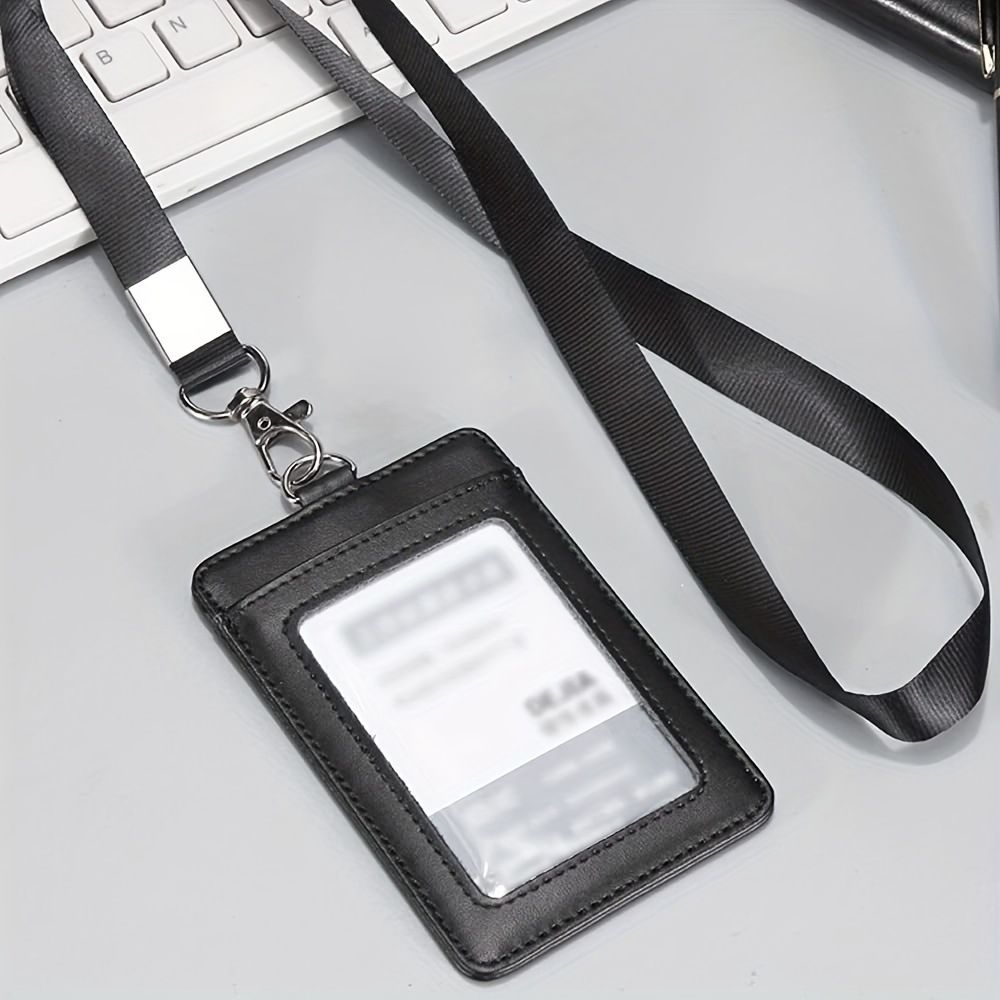 Elegant Black ID Card Holder and Name Badge V1237-ZY-506-0119