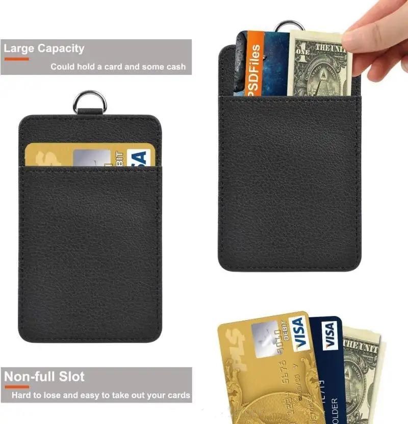 Elegant Black ID Card Holder and Name Badge V1237-ZY-506-0119