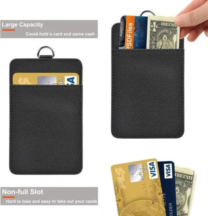 Elegant Black ID Card Holder and Name Badge V1237-ZY-506-0119