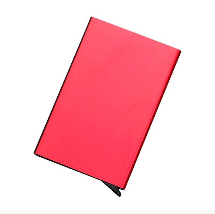 Aluminum Pop-Up Card Holder RFID-Safe Black Case V1237-ZY-506-0123